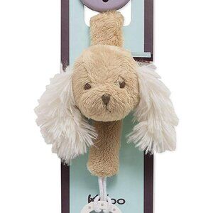 Kaloo Les Amis Caramel Puppy Pacifier Holder - NEW